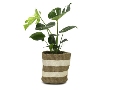 Kenyan Planter Basket - Natural #8